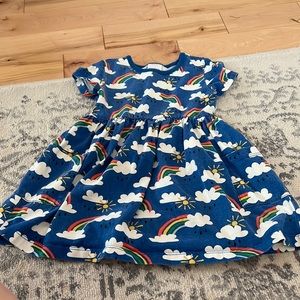Hanna Andersson cotton rainbow dress with Pockets